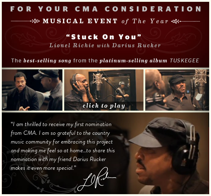 For Your CMA Musical Event of the Year Consideration