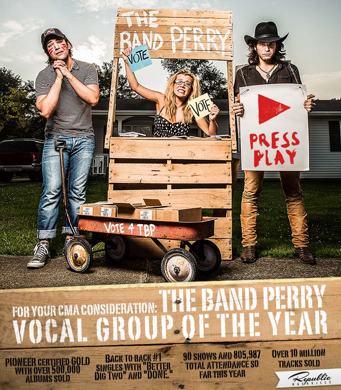 The Band Perry // For Your CMA Consideration